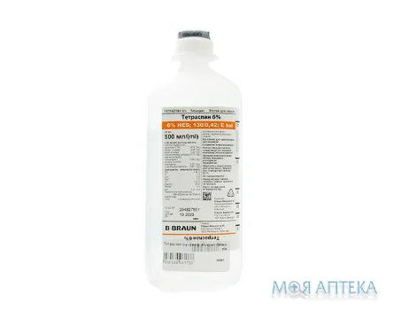 Тетраспан 6%, р-н д/інф. контейнер 500 мл №10