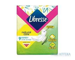 Гігієнічні прокладки Libresse (Лібрес) natural care ultra super 9 шт