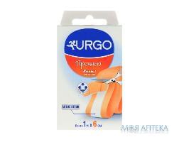 Пластырь медицинский URGO (Урго) прочный с антисептиком 6 см х 1 м лента