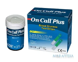 Тест-смужки для контролю рівня глюкози в крові On Call Plus 50 шт.