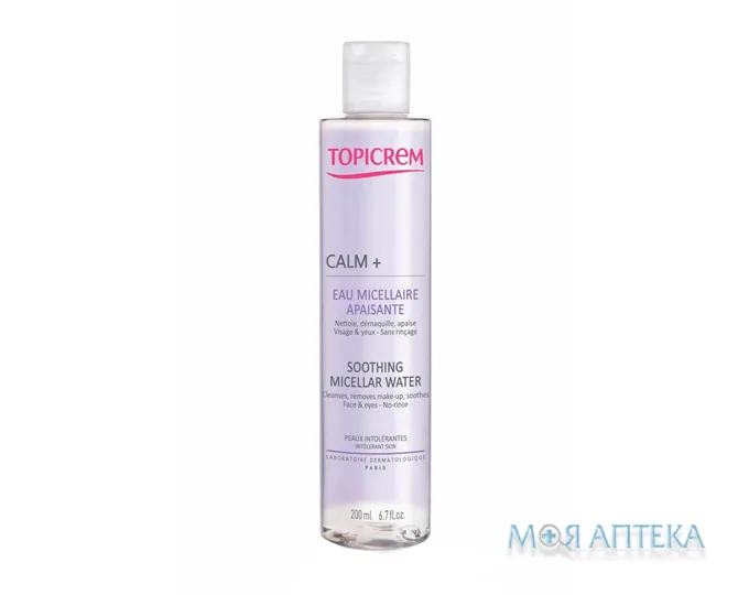 Топікрем (Topicrem) Calm+ Міцелярна вода заспокійлива для обличчя 200 мл