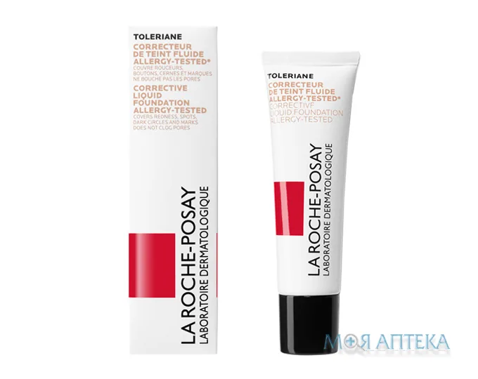 La Roche-Posay Toleriane Teint (Лярош Позе Толеран Тон) Флюїд Коригуючий тональний крем, SPF25 тон 11, світло-беж., 30 мл