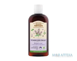 Зелена Аптека Тонік для обличчя Шавлія і аїр для жирної та комбінованої шкіри 200 мл