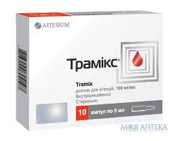 Трамикс р-р д/ин. 100 мг/мл амп. 5 мл, контурн. ячей. уп., пачка №10