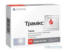 Трамікс р-н д/ін. 100 мг/мл амп. 5 мл, контурн. чарун. уп., пачка №10