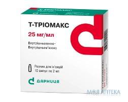 Т-Тріомакс р-н д/ін. 25 мг/мл амп. 2 мл, контурн. чарун. уп. №10