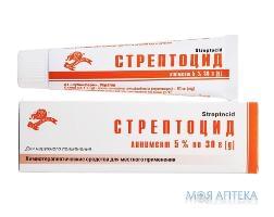 Стрептоцид линимент 5% туба 30 г №1 Лубныфарм (Украина, Лубны)
