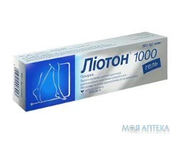 Ліотон 1000 гель 1000 мо/г по 50 г у тубах