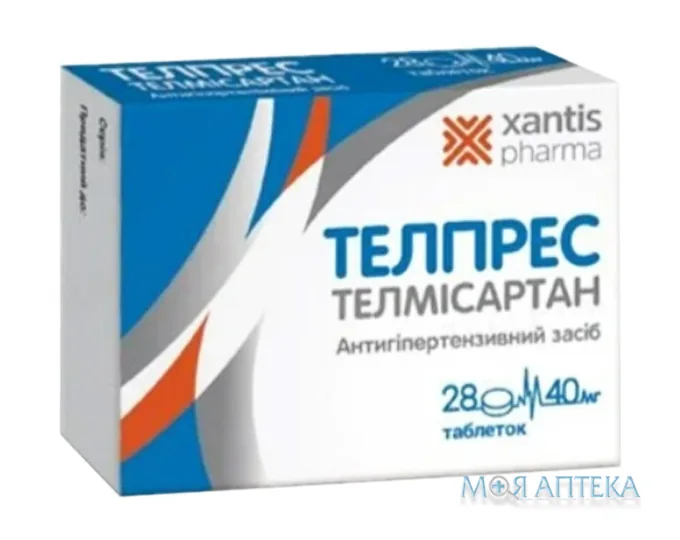 Телпрес табл. 40 мг блістер №28