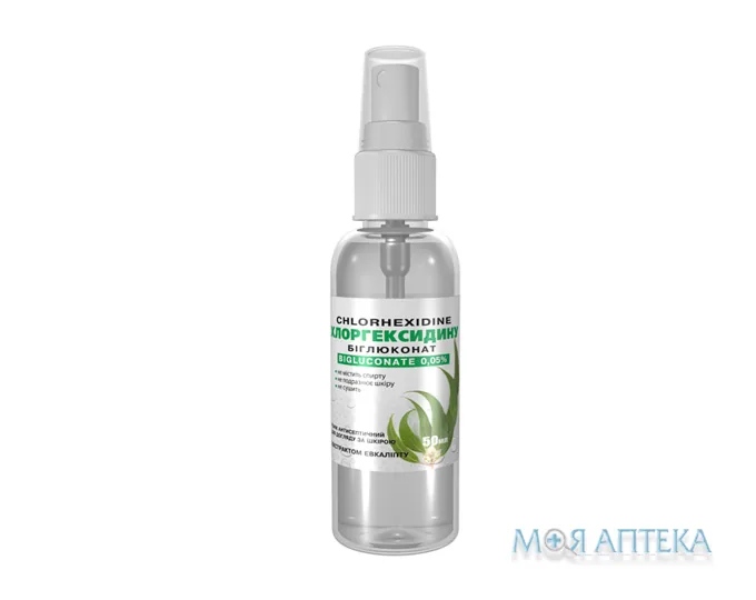 Тонік Хлоргексидину Біглюконат 0,05% Раствор 50 мл, с экстр. эвкалипта