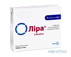 Ліра розчин д/ін., 1000 мг/4 мл по 4 мл в амп. №5