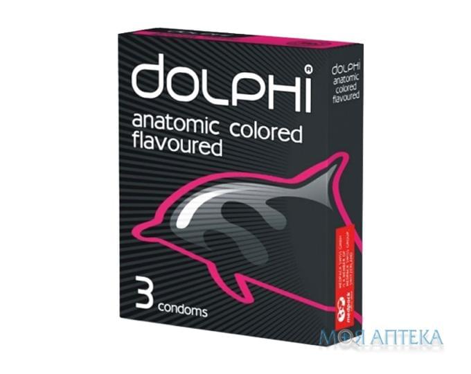 Презервативи Dolphi (Долфі) Анатомічні ароматизовані 3 шт