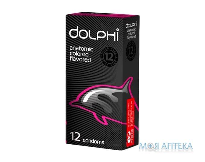 Презервативи Dolphi (Долфі) Анатомічні ароматизовані 12 шт