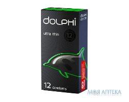 Презервативы латексные DOLPHI (Долфи) супер тонкие в силиконовой смазке 12 шт