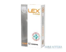 Презервативи LEX (Лекс) Flavored з ароматом полуниці 12 шт