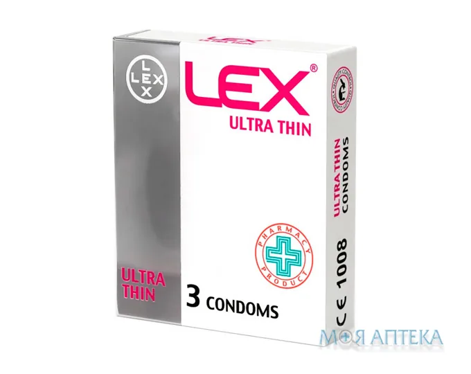 Презервативи LEX (Лекс) Ultra Thin ультра тонкі 3 шт
