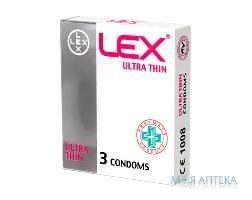 Презервативы LEX (Лекс) Ultra Thin ультра тонкие 3 шт