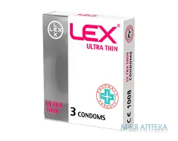 Презервативи LEX (Лекс) Ultra Thin ультра тонкі 3 шт