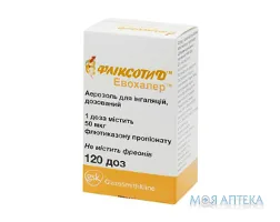 Фліксотид Евохалер аер. д/інг. дозов. 50 мкг/доза балон 120 доз №1