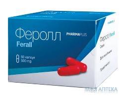 Феролл/Ferall, добавка дієтична,  капсули по 10 штук у контурній упаковці| яка упаковується у картоні коробки по 6 штук