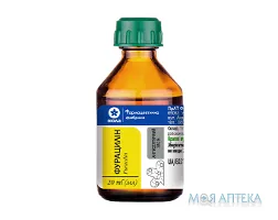 Фурацилін крап. вушн., р-н 0,066% фл. 20 мл, пачка