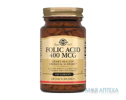 Солгар (Solgar) Фолієва кислота таблетки по 400 мкг №100