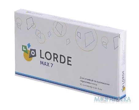 Лорде мах 7 р-н стер. 7% по 4 мл у конт. пол. №10