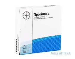 Прогінова таблетки, в/о, по 2 мг №21 (21х1)