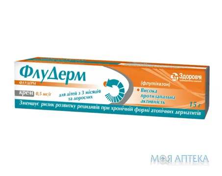 Флудерм крем 0,5 мг/г туба 15 г