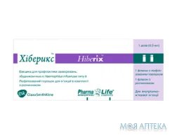 Хіберикс ліофіл. д/р-ну д/ін. 1 доза фл., з розч. у шприці №1