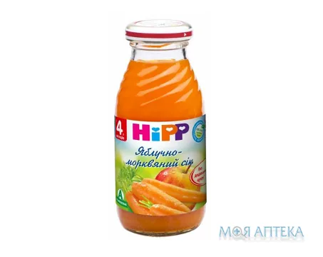 HiPP (Хіпп) Сік Яблучно-Морквяний 200 мл, з 4 міс.