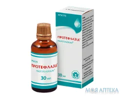 Протефлазід краплі по 30 мл у флак.
