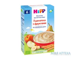 HiPP (Хіпп) Каша Молочна пшенична з фруктами з 6 місяців, 250г