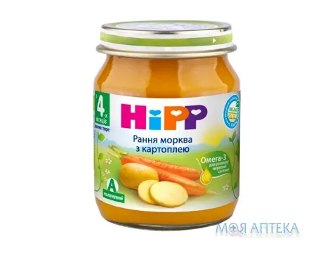 HiPP (Хіпп) Пюре овочеве Рання морква з картоплею 125 г