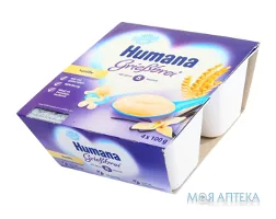 Хумана (Humana) Пудинг манний з ваніллю, 3,1%, з 8 міс., 4х100г