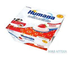 Хумана (Humana) Продукт Кисломолочний з полуницею з 8 міс. 100 г №4