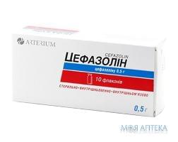 Цефазолин пор. д/ин. 500 мг фл. №10 Киевмедпрепарат (Украина, Киев)
