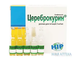 Цереброкурин р-н д/ін. 2 мг/мл амп. 0,5 мл №5