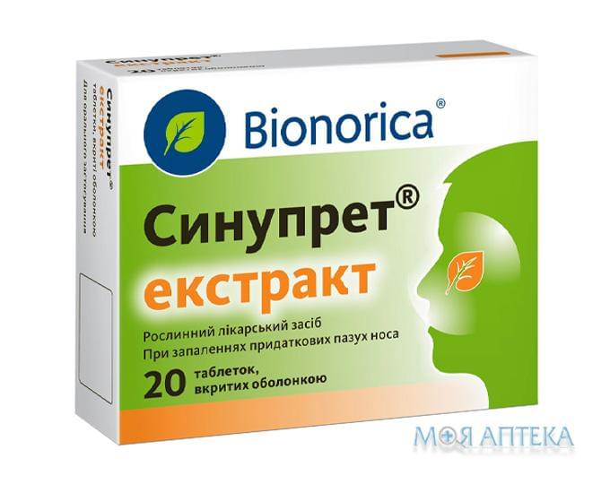 Синупрет Екстракт таблетки в/о. №20 (10х2)