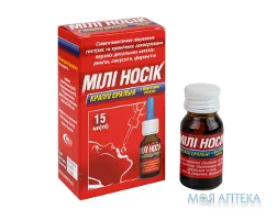 Мілі Носік краплі ор. з фрукт. смак. по 15 мл у флак.