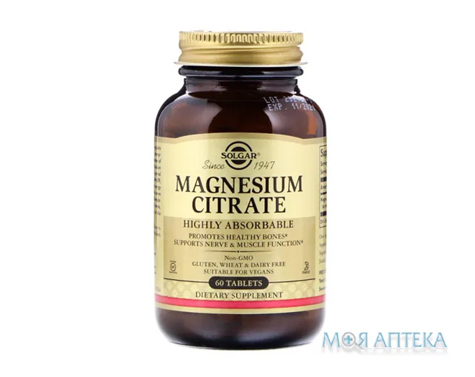 Солгар (Solgar) Цитрат Магнію табл. №60