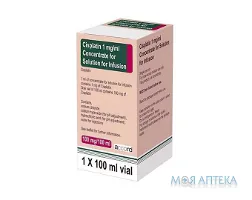 Цисплатина Аккорд конц. д/р-ну д/інф. 1 мг/мл фл. 100 мл №1