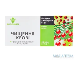 Чищення крові табл. 0,5 г №40