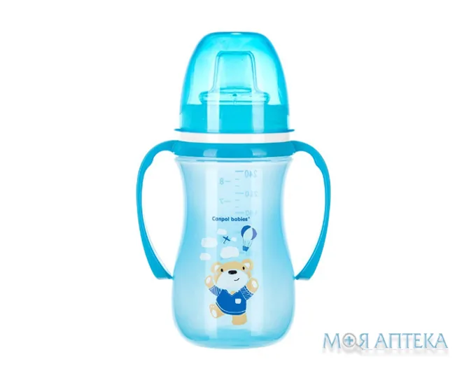 Кружка Canpol babies (Канпол Бебіс) тренувальна 35/208 EasyStart Sweet Fun синя 240 мл