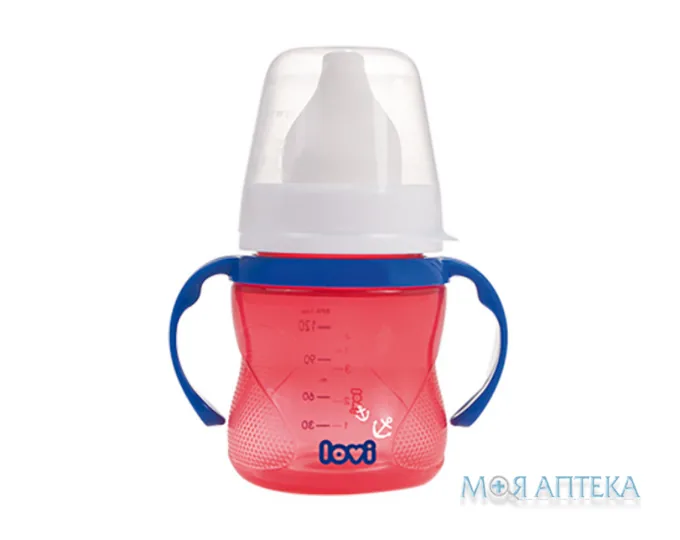 Чашка Lovi 35/310, 6+, Marine червона 150 мл, тренувальна
