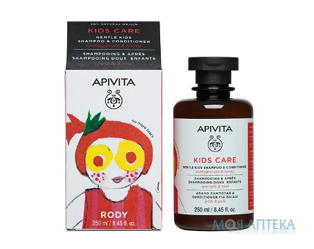 Apivita Kids (Апівіта Кідс) Шампунь-кондиціонер з Медом та Гранатом 250 мл