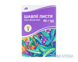 Шавлії Листя листя 40 г пачка з внутрішнім пакетом