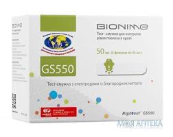 Тест-полоски Rightest Bionime (Райтест Бионайм) GS 550 №50
