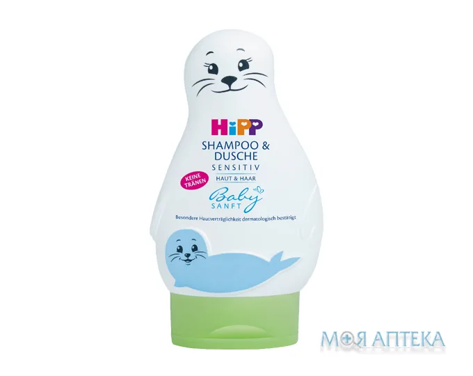 HiPP BabySanft (Хіпп Бебісанфт) Дитячий шампунь і Гель для купання 200 мл