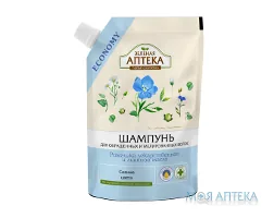 Зелена Аптека Шампунь Ромашка і льняна олія д/фарб. та мілір. волосся дой-пак 200 мл